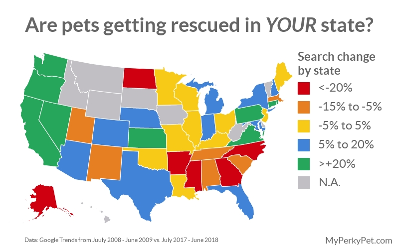 Here’s How Much Pet Adoption Has Changed In Every US State